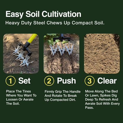 Rocklin™ Heavy-Duty Rotary Cultivator Tool