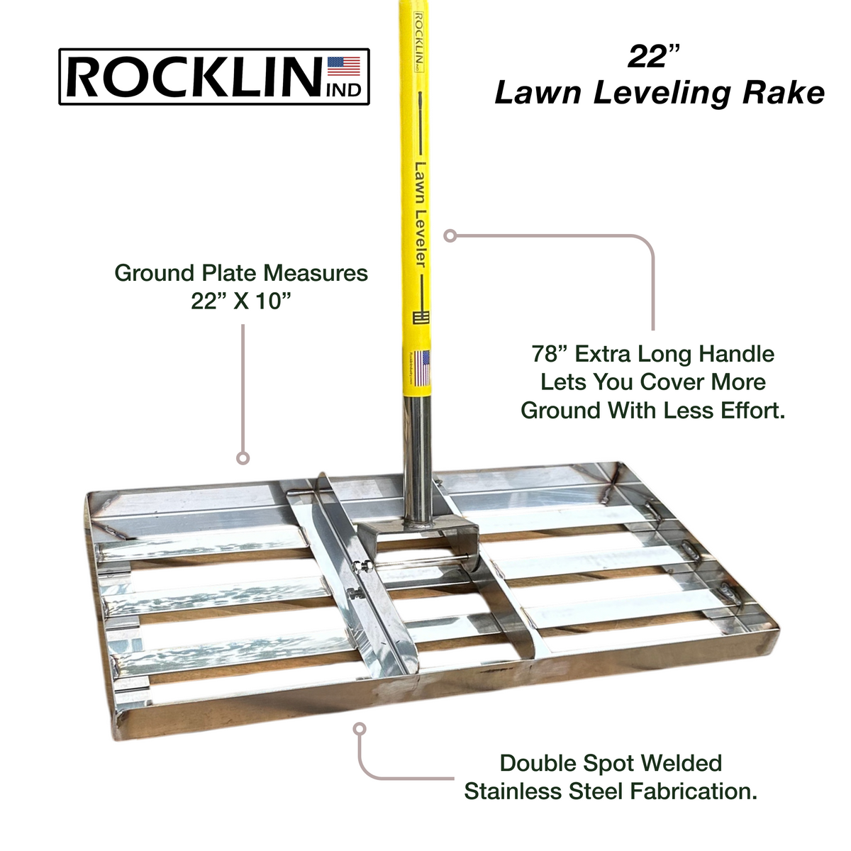 Rocklin™ Lawn Leveling Rakes – Rocklin Industry