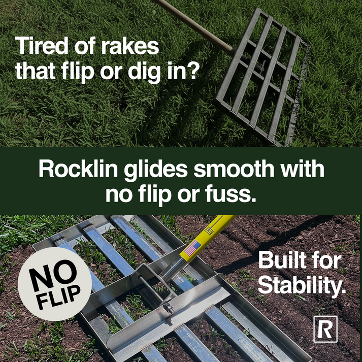 Oxlow Rake Rocklin™ Lawn Leveling Rakes – Rocklin Industry